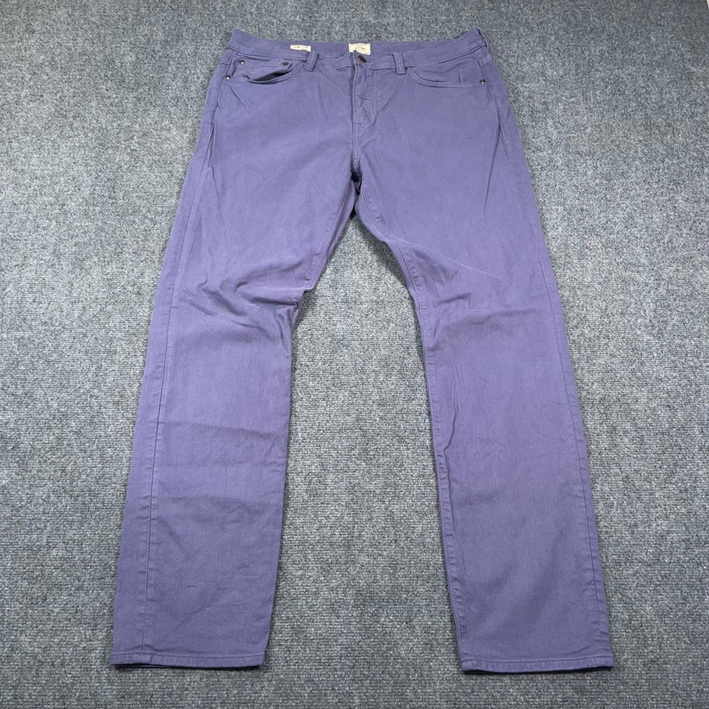 J.Crew 484 Slim Fit Chino Pants Mens 35x32 Stretch Cotton Purple Frat Preppy